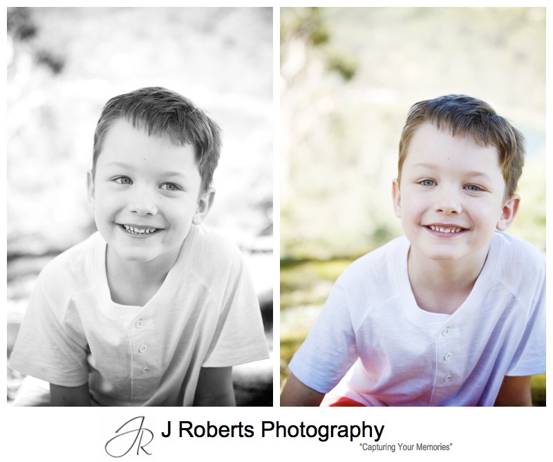 Portraits of a young boy - sydney family portrait photography